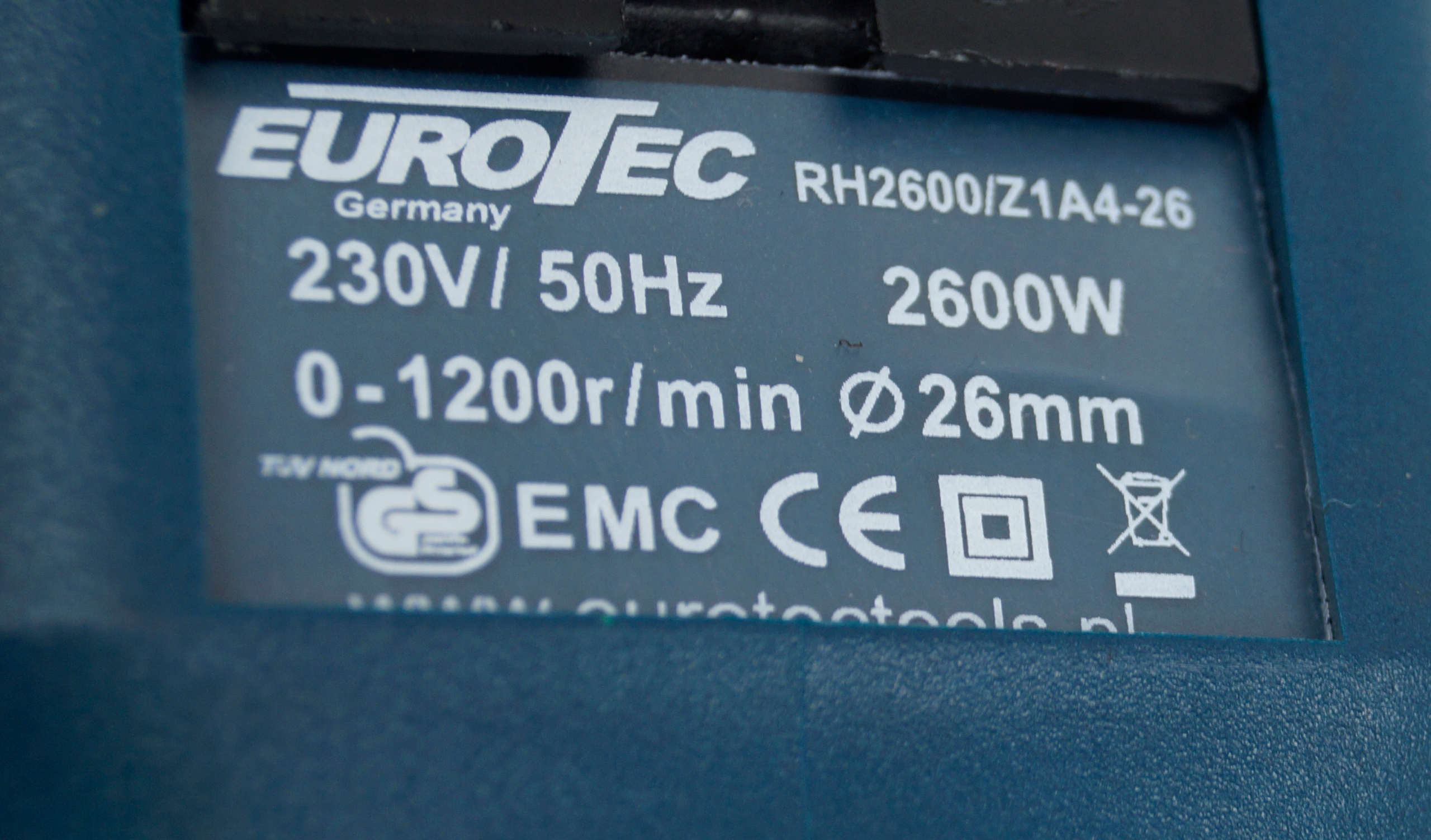 MŁOTOWIERTARKA ELEKTRYCZNA RH-2600/Z1A4-26 — widok 14